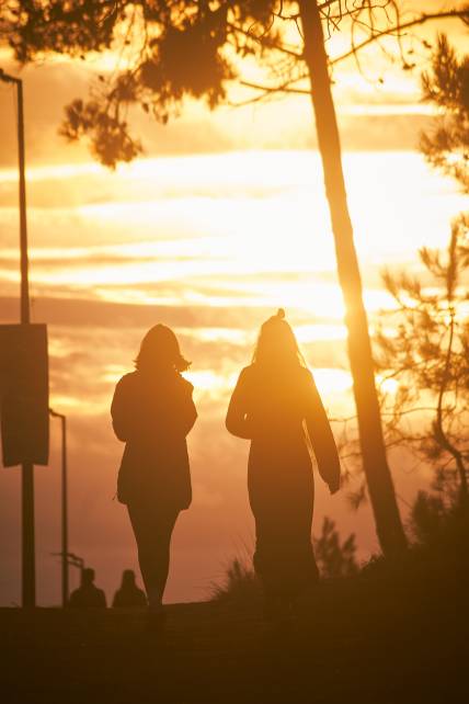 Girls Sunset